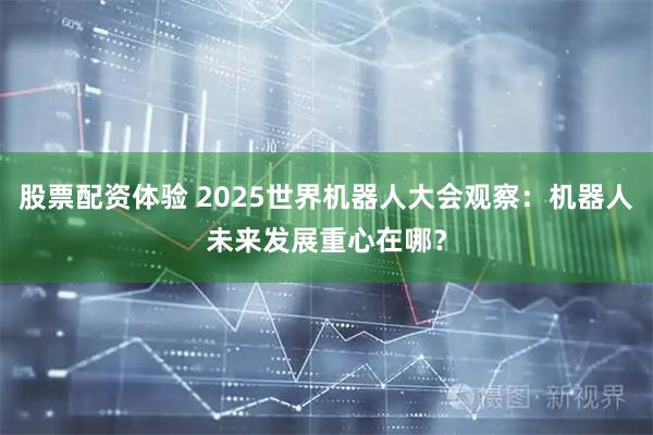 股票配资体验 2025世界机器人大会观察：机器人未来发展重心在哪？